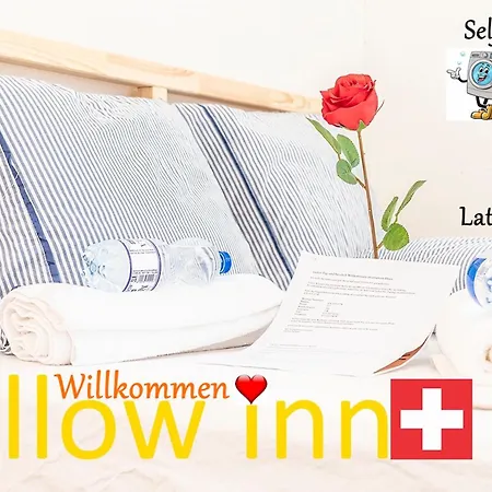 בית אירוח Yellow Inn- Simple And Easy Parking Direkt Bei Der Olma Nahe Hsg Und Spital *